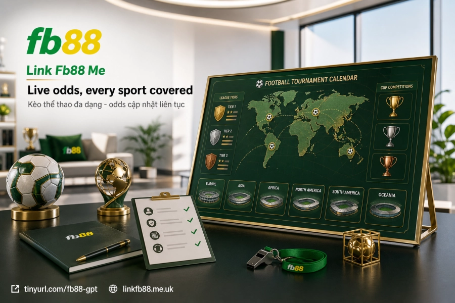 sảnh cá cược thể thao Fb88 hệ thống kèo 50 bộ môn odds cạnh tranh 2026